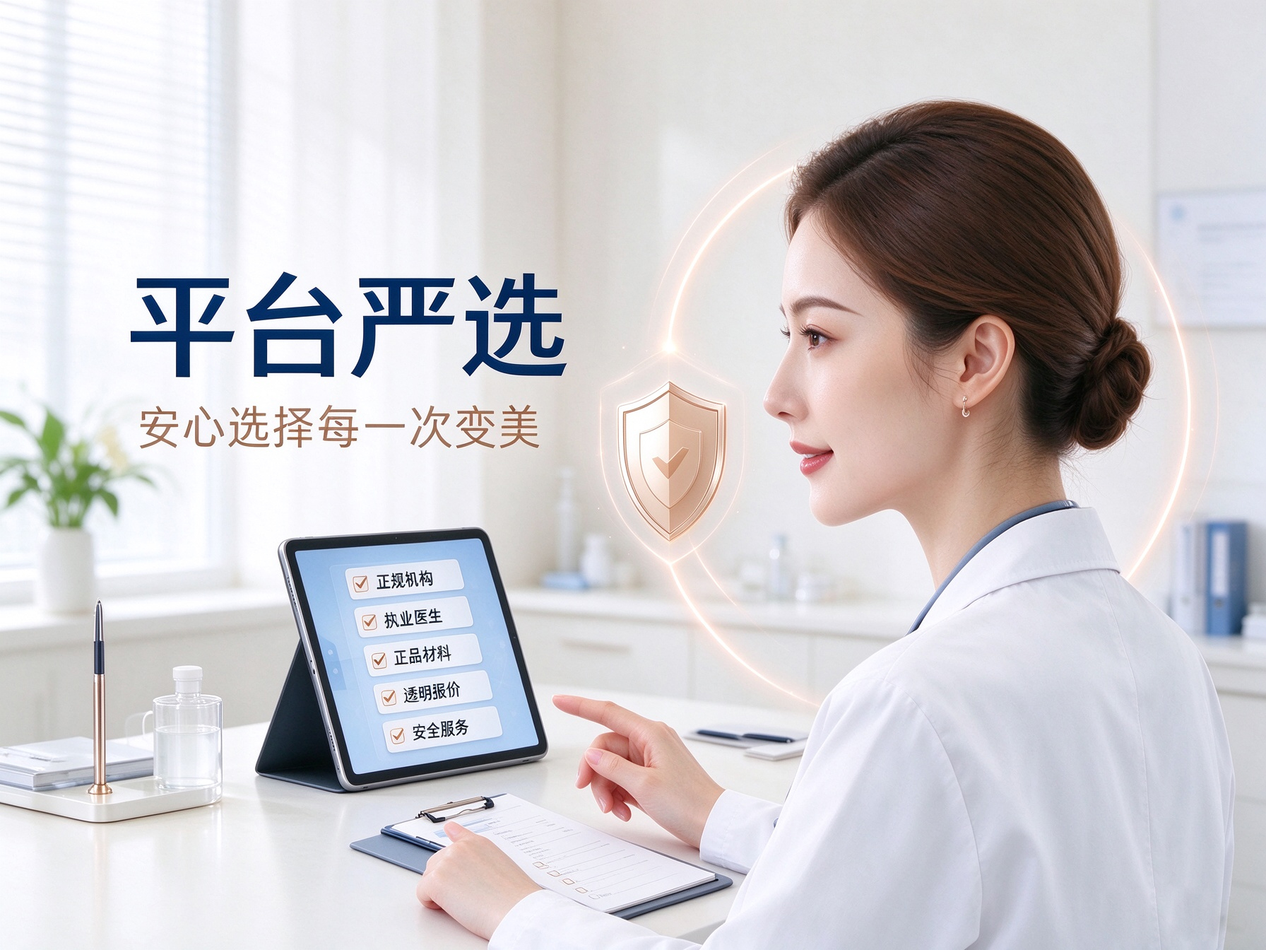 高端医美咨询会客空间，温馨专业